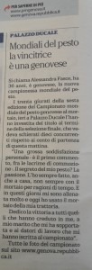 La Repubblica Genova - 17 Aprile 2016