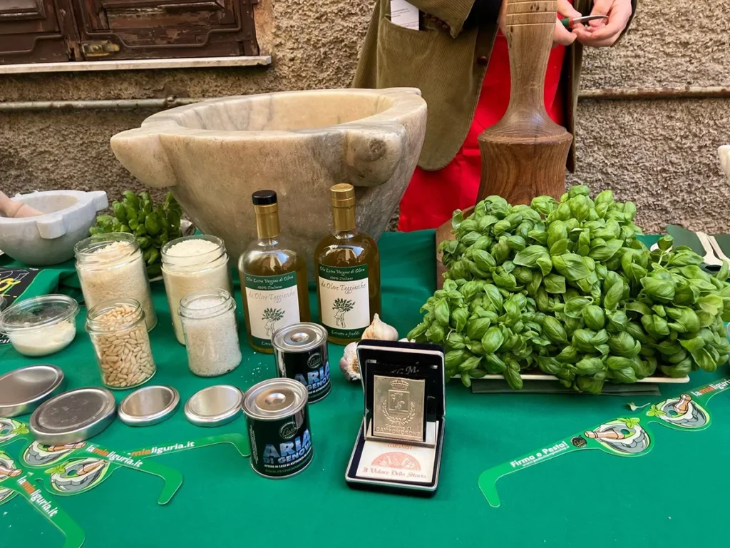 pesto basilico e ingredienti